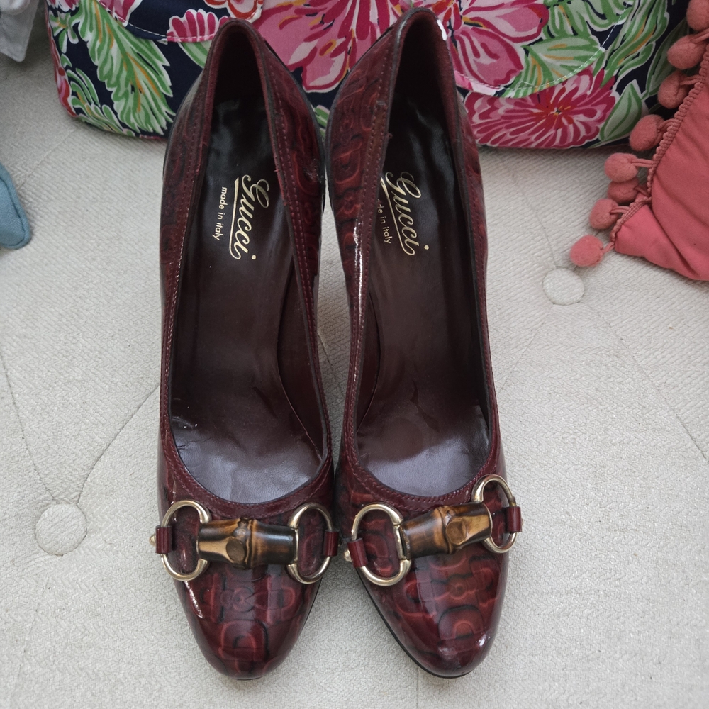 Gucci Women's Red Leather Pumps